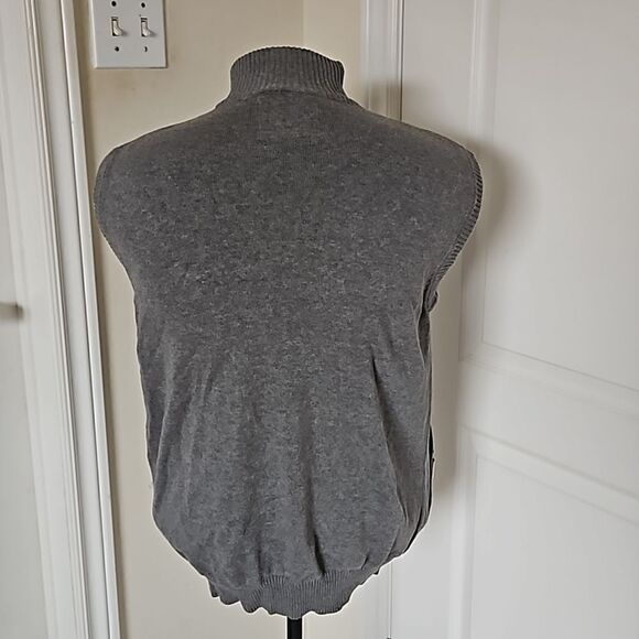 Frontline Men's Zip-Up Vest Gray Large - Picture 4 of 16